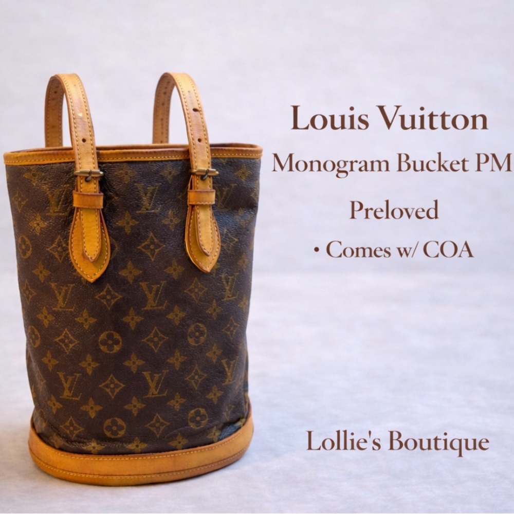 Louis Vuitton Brown Monogram Bucket PM